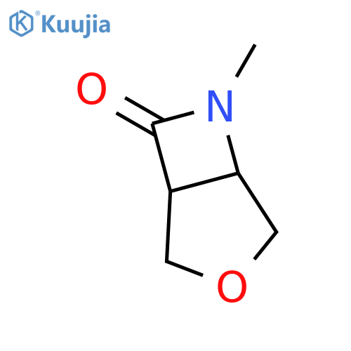 3-Oxa-6-azabicyclo[3.2.0]heptan-7-one,6-methyl-(9CI) structure