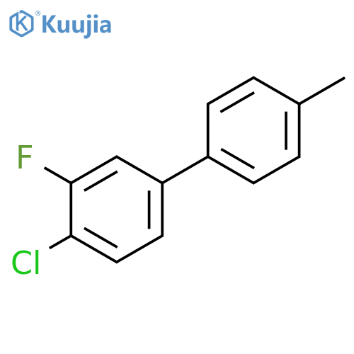 4-Chloro-3-fluoro-4'-methyl-1,1'-biphenyl structure