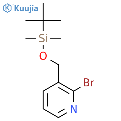 2-bromo-3-{[(tert-butyldimethylsilyl)oxy]methyl}pyridine structure