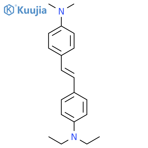 Benzenamine, 4-[(1E)-2-[4-(diethylamino)phenyl]ethenyl]-N,N-dimethyl- structure