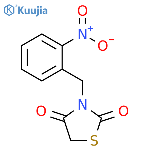 2,4-Thiazolidinedione, 3-[(2-nitrophenyl)methyl]- structure