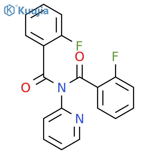 2-fluoro-N-(2-fluorobenzoyl)-N-pyridin-2-ylbenzamide structure