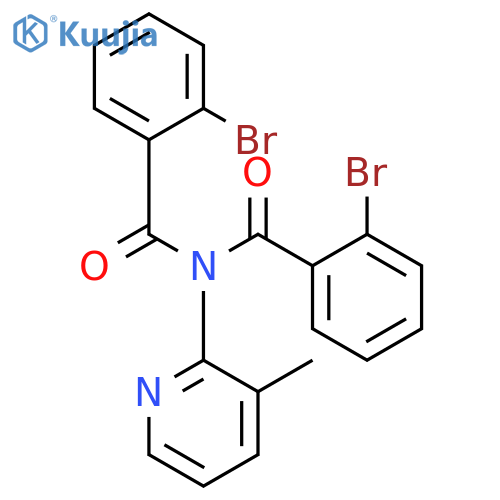 2-bromo-N-(2-bromobenzoyl)-N-(3-methylpyridin-2-yl)benzamide structure
