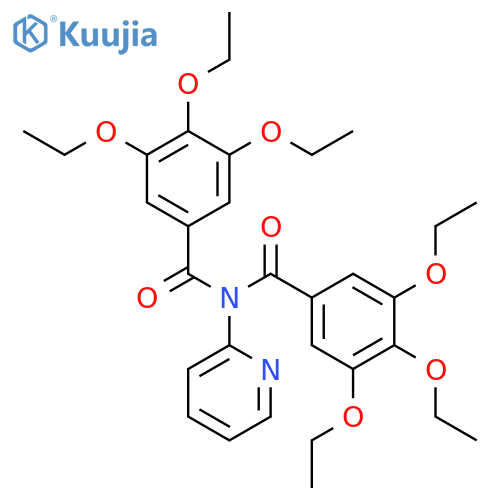 3,4,5-Triethoxy-N-pyridin-2-yl-N-(3,4,5-triethoxy-benzoyl)-benzamide structure