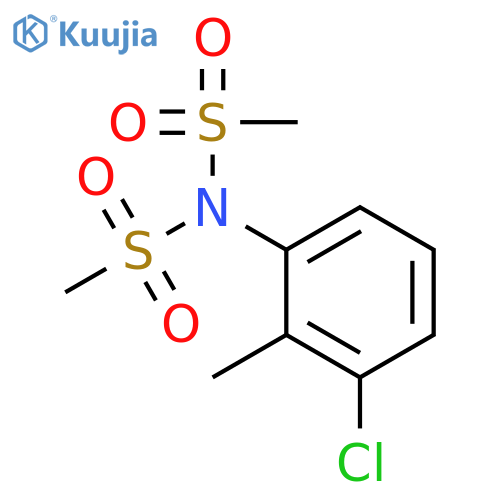 N-(3-chloro-2-methylphenyl)-N-(methylsulfonyl)methanesulfonamide structure