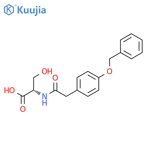 L-SERINE, N-[[4-(PHENYLMETHOXY)PHENYL]ACETYL]- structure