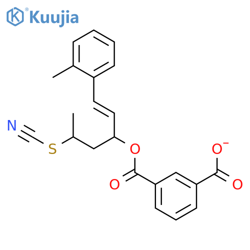 1,3-BENZENEDICARBOXYLIC ACID, 3-(2-METHYLPHENYL)-2-THIOCYANATOPROPYL2-PROPENYL ESTER structure