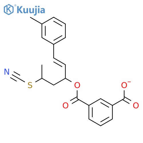 1,3-BENZENEDICARBOXYLIC ACID, 3-(3-METHYLPHENYL)-2-THIOCYANATOPROPYL2-PROPENYL ESTER structure
