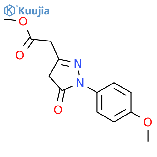 Methyl 1-(4-methoxyphenyl)-5-oxo-4,5-dihydro-1H-pyrazol-3-ylacetate structure