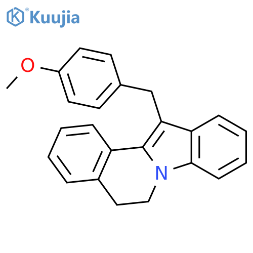Indolo[2,1-a]isoquinoline, 5,6-dihydro-12-[(4-methoxyphenyl)methyl]- structure