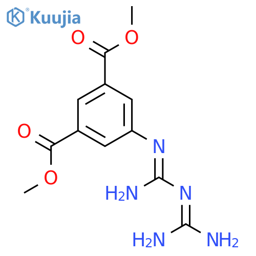 Dimethyl 5-{{amino(imino)methylamino}-(imino)methylamino}isophthalate structure