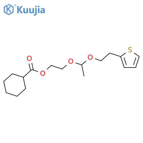 CYCLOHEXANECARBOXYLIC ACID, 2-[1-[2-(2-THIENYL)ETHOXY]ETHOXY]ETHYL ESTER structure