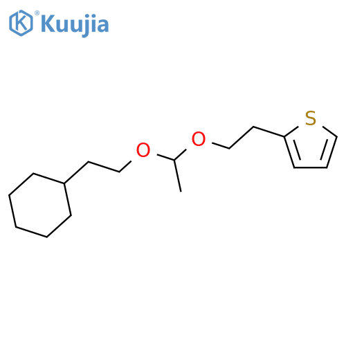 Thiophene, 2-[2-[1-(2-cyclohexylethoxy)ethoxy]ethyl]- structure