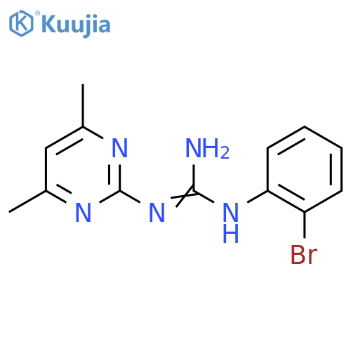 N-(2-Bromophenyl)-N'-(4,6-dimethylpyrimidin-2-yl)-guanidine structure