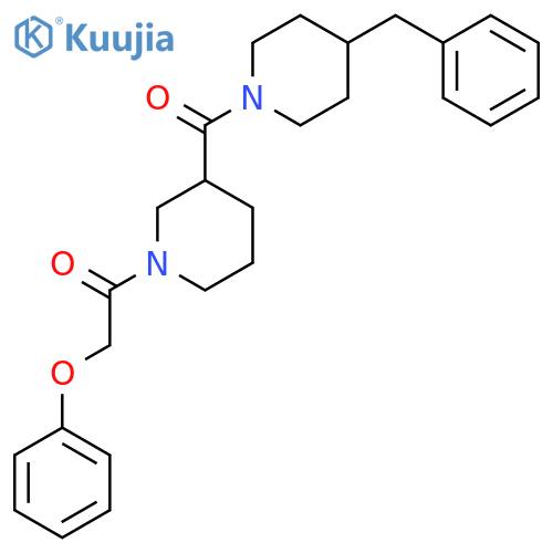 1-[3-(4-Benzyl-piperidine-1-carbonyl)-piperidin-1-yl]-2-phenoxy-ethanone structure