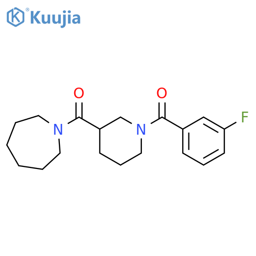 1-{[1-(3-fluorobenzoyl)piperidin-3-yl]carbonyl}azepane structure