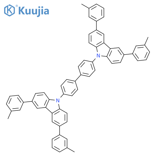 9H-CARBAZOLE, 9,9'-[1,1'-BIPHENYL]-4,4'-DIYLBIS[3,6-BIS(3-METHYLPHENYL)- structure