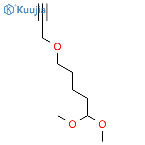 Pentane, 1,1-dimethoxy-5-(2-propynyloxy)- structure