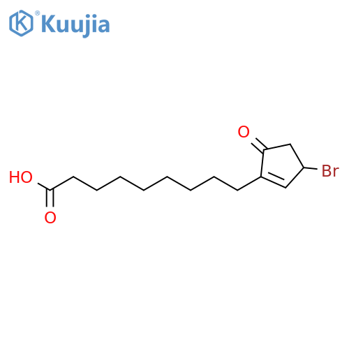 1-CYCLOPENTENE-1-NONANOIC ACID, 3-BROMO-5-OXO- structure
