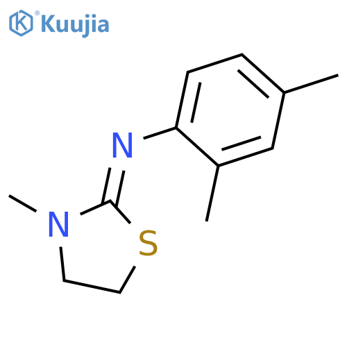 Benzenamine, 2,4-dimethyl-N-(3-methyl-2-thiazolidinylidene)- structure