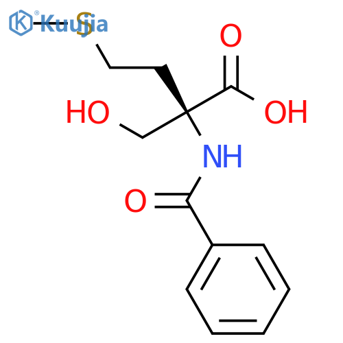 Methionine, N-benzoyl-2-(hydroxymethyl)- structure