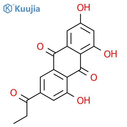 1,6,8-Trihydroxy-3-propanoylanthraquinone structure