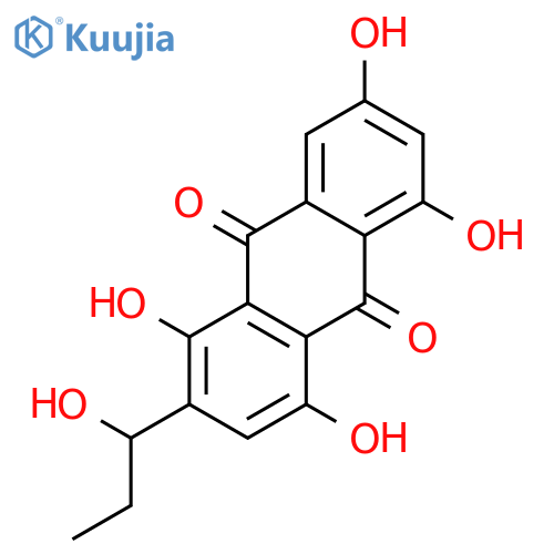 1,4,5,7-Tetrahydroxy-2-(1-hydroxypropyl)anthraquinone structure