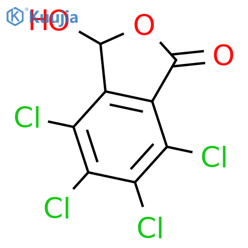1(3H)-ISOBENZOFURANONE, 4,5,6,7-TETRACHLORO-3-HYDROXY- structure