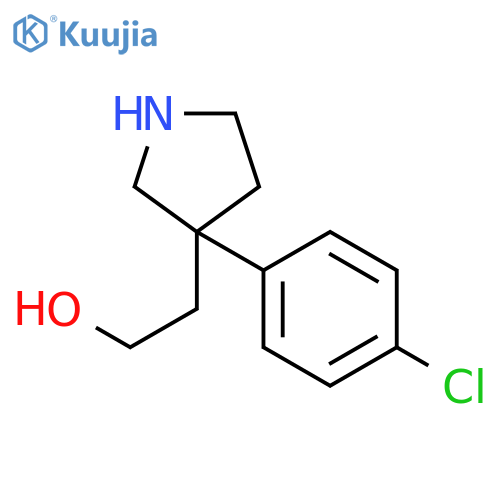 2-(3-(4-Chlorophenyl)pyrrolidin-3-YL)ethanol structure