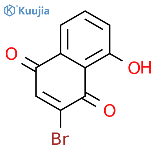 1,4-Naphthalenedione, 2-bromo-8-hydroxy- structure