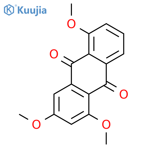 9,10-ANTHRACENEDIONE, 1,3,5-TRIMETHOXY- structure