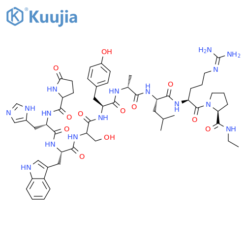 1-9-Luteinizinghormone-releasing factor (swine), 6-D-alanine-9-(N-ethyl-L-prolinamide)- structure
