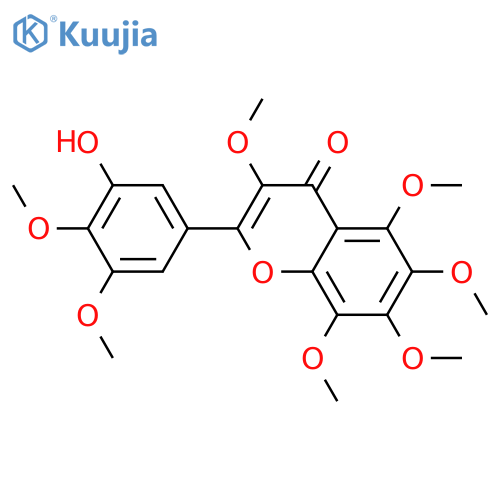 3'-Hydroxy-3,4',5,5',6,7,8-heptamethoxy-flavon structure