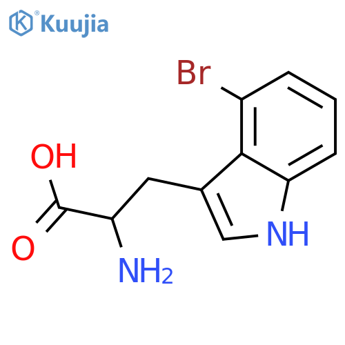 4-Bromo-L-tryptophan structure
