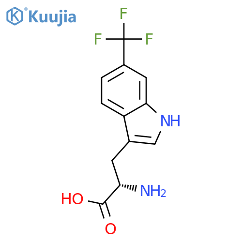 L-TRYPTOPHAN, 6-(TRIFLUOROMETHYL)- structure