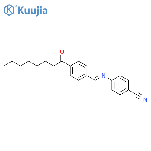 BENZONITRILE, 4-[[[4-(1-OXOOCTYL)PHENYL]METHYLENE]AMINO]- structure