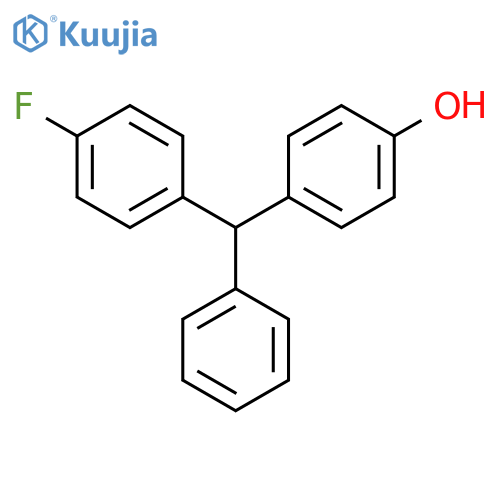 Phenol, 4-[(4-fluorophenyl)phenylmethyl]- structure