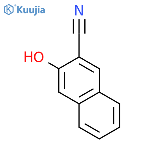 2-Naphthalenecarbonitrile, 3-hydroxy- structure