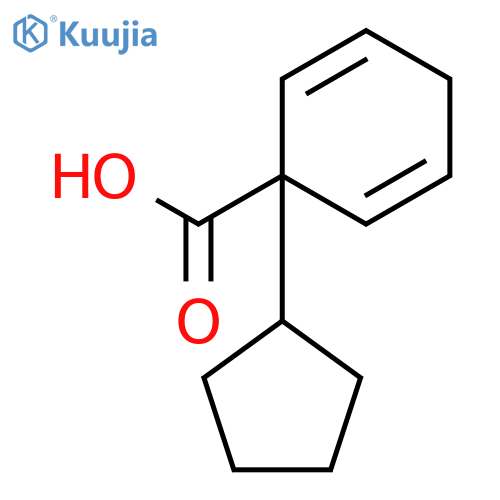 2,5-CYCLOHEXADIENE-1-CARBOXYLIC ACID, 1-CYCLOPENTYL- structure