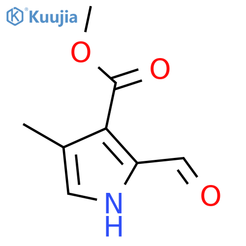 1H-Pyrrole-3-carboxylic acid, 2-formyl-4-methyl-, methyl ester structure