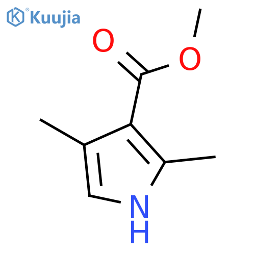 Methyl 2,4-dimethyl-1H-pyrrole-3-carboxylate structure