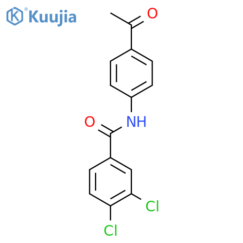 N-(4-acetylphenyl)-3,4-dichlorobenzamide structure