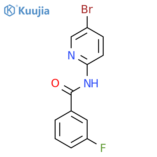 N-(5-bromopyridin-2-yl)-3-fluorobenzamide structure