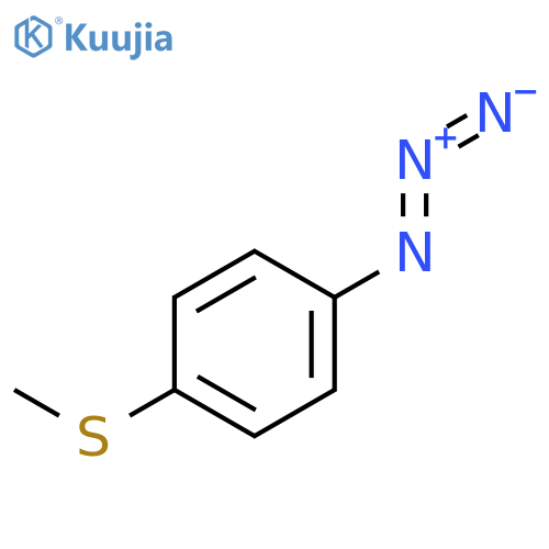 1-azido-4-(methylsulfanyl)benzene structure