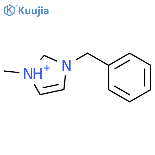 1H-Imidazolium, 1-methyl-3-(phenylmethyl)- structure