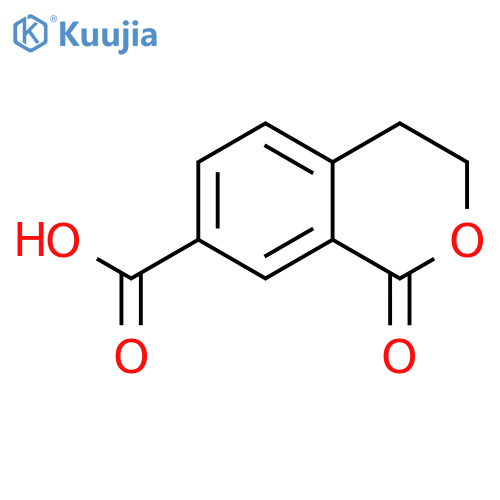 1-oxo-3,4-dihydro-1H-2-benzopyran-7-carboxylic acid structure