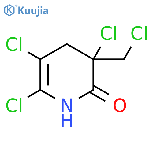 3,5,6-Trichloro-3-(chloromethyl)-1,4-dihydropyridin-2-one structure
