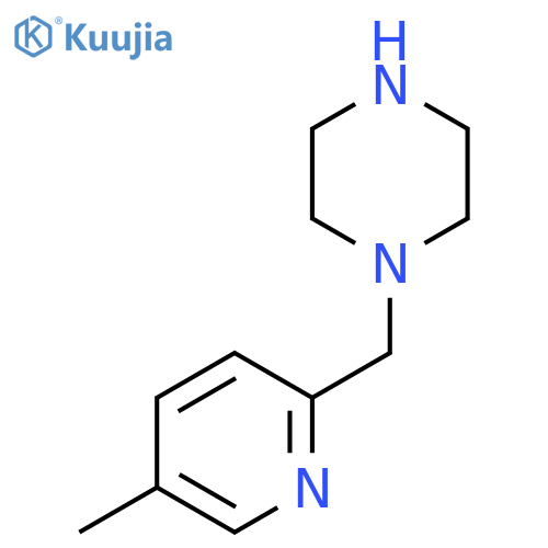 1-(5-methylpyridin-2-yl)methylpiperazine structure