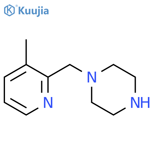 1-(3-Methyl-pyridin-2-ylmethyl)-piperazine structure