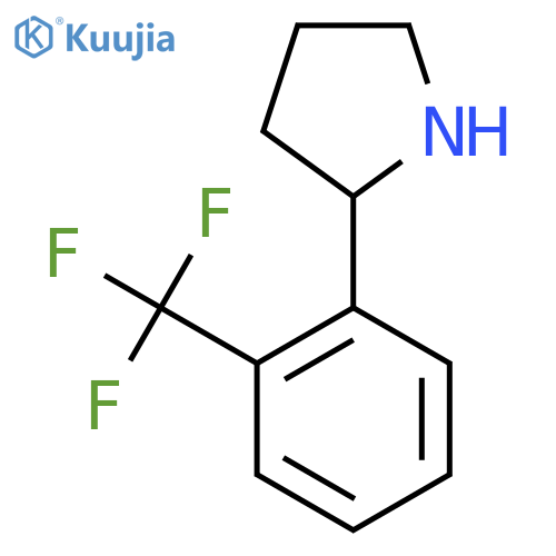 2-(2-(Trifluoromethyl)phenyl)pyrrolidine Hydrochloride structure